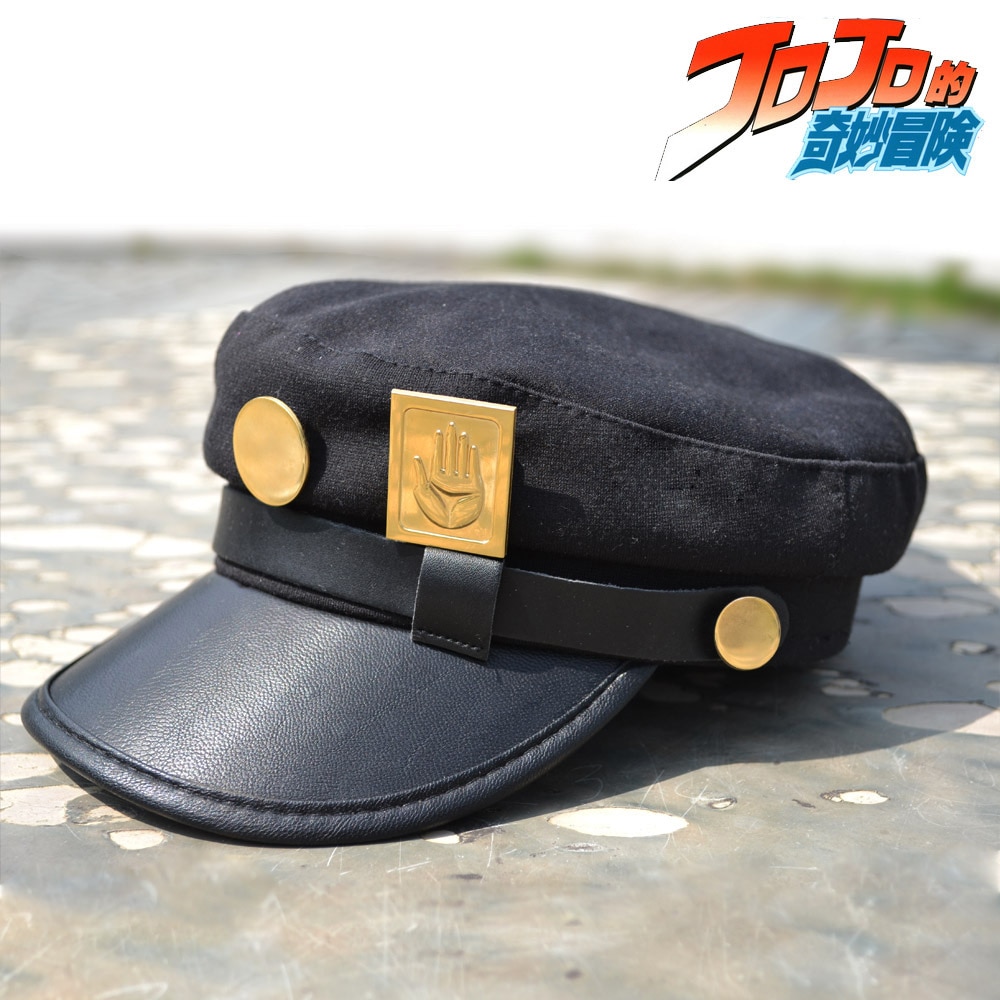 Anime JoJo s Bizarre Adventure Cosplay Cap Jotaro Kujo Joseph Hat Army Military JOJO Caps Hats 2 ✅ JJBA Shop