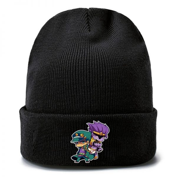 Anime JoJo s Bizarre Adventure Cosplay Cap Jotaro Kujo Hat Army Military JOJO Caps Knitting Hats 1 ✅ JJBA Shop
