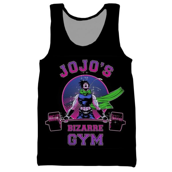 JoJo Bizarre Adventure 3D printed tank top for men fashion cool summer tank top work out ✅ JJBA Shop