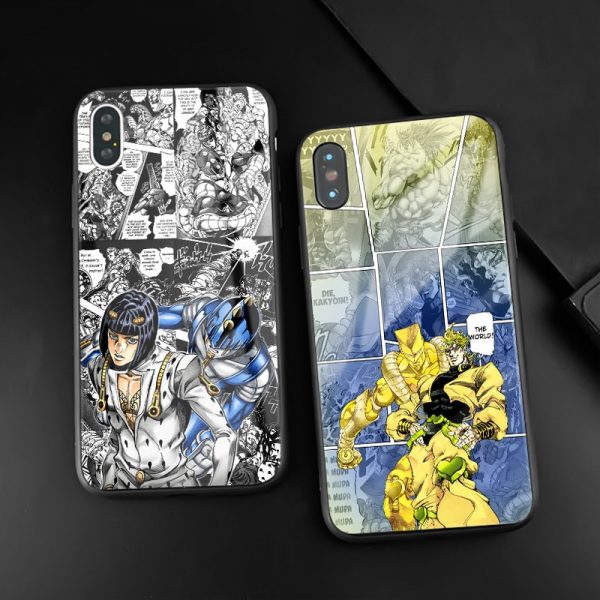 JoJo s Bizarre Adventure JoJo Anime tempered Glass Phone Case Shell cover For iPhone SE 6 2 ✅ JJBA Shop