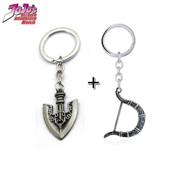bow and arrow keychain jojos bizarre adventure merch 545 ✅ JJBA Shop