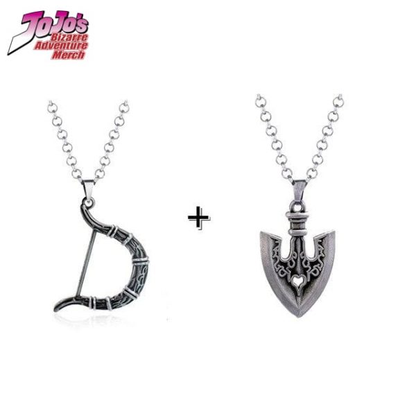 bow and arrow necklace jojos bizarre adventure merch 952 ✅ JJBA Shop