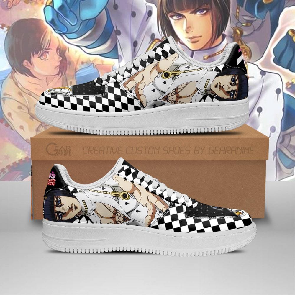 bruno bucciarati air force sneakers jojo anime shoes fan gift idea pt06 gearanime ✅ JJBA Shop