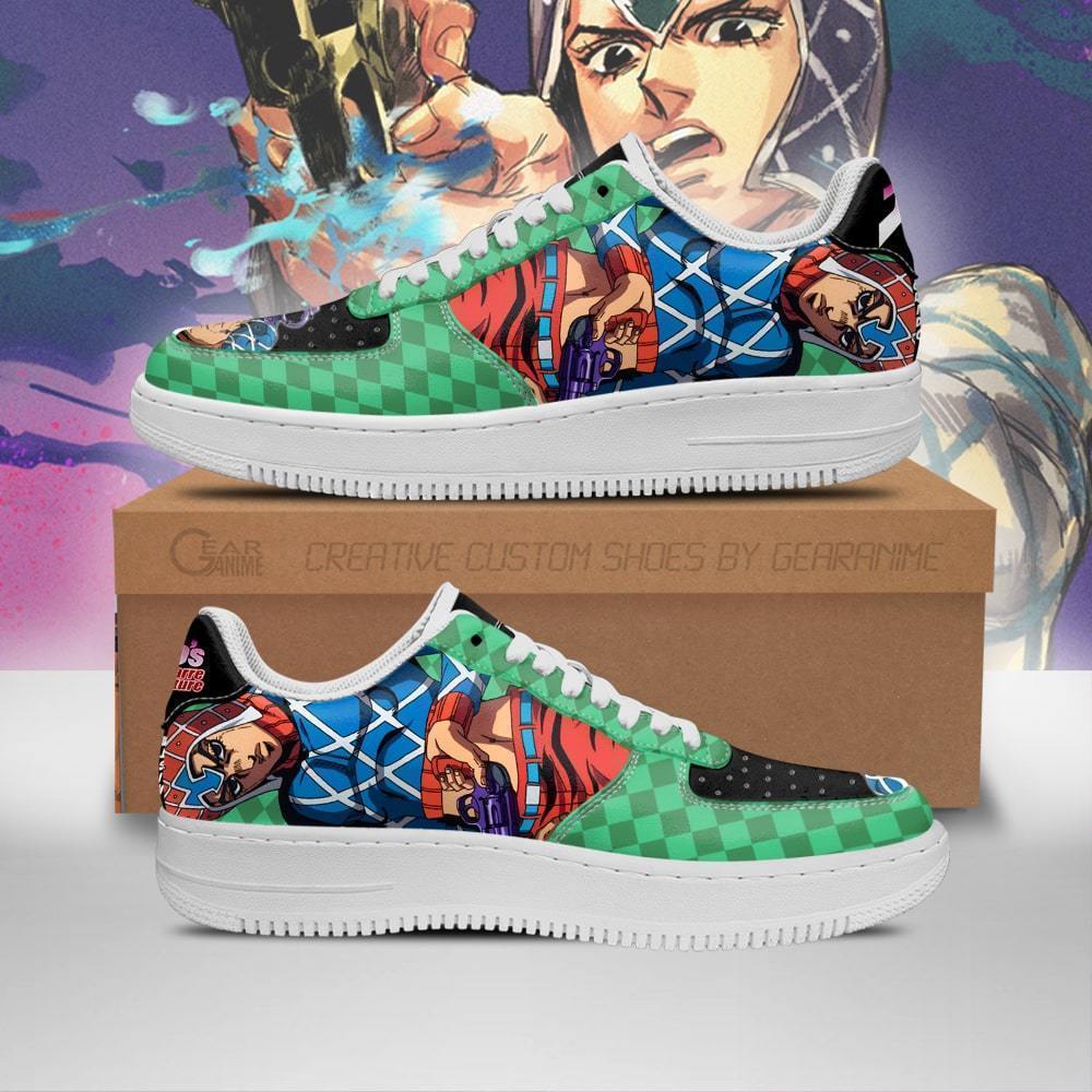 guido mista air force sneakers jojo anime shoes fan gift idea pt06 gearanime ✅ JJBA Shop