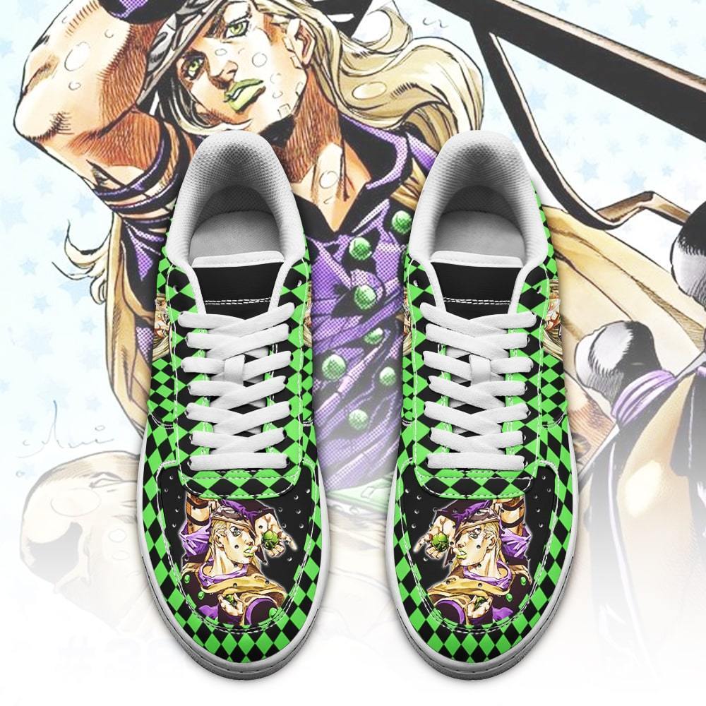 gyro zeppeli air force sneakers custom jojos anime shoes fan gift idea pt06 gearanime 2 ✅ JJBA Shop