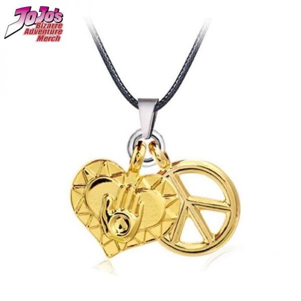 josuke heart and peace necklace jojos bizarre adventure merch 347 ✅ JJBA Shop