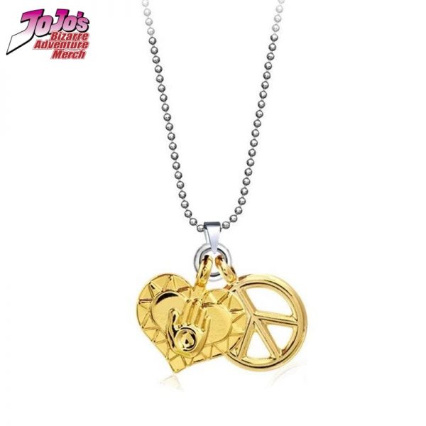 josuke heart and peace necklace jojos bizarre adventure merch 656 ✅ JJBA Shop
