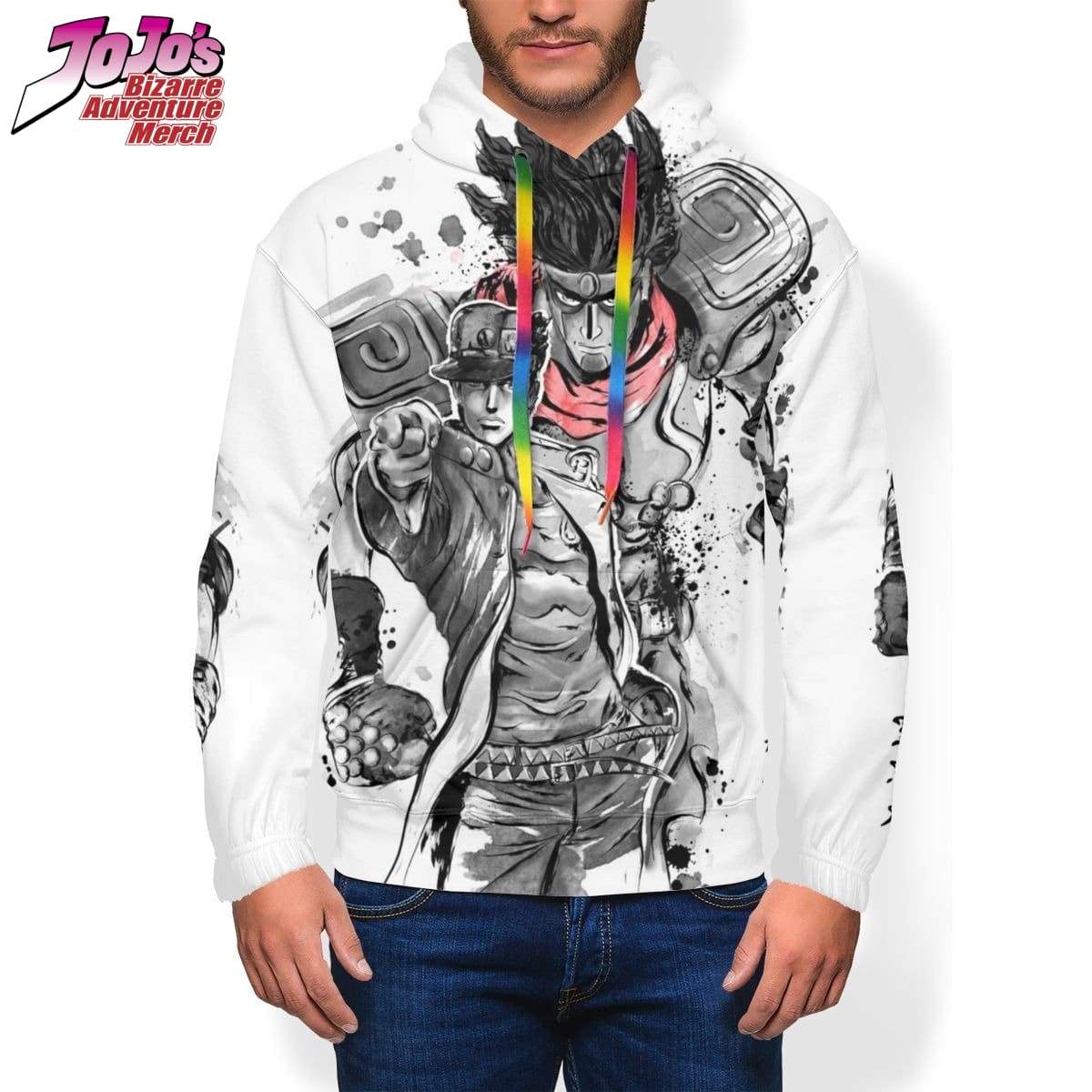 jotaro x star platinum hoodie jojos bizarre adventure merch 684 ✅ JJBA Shop