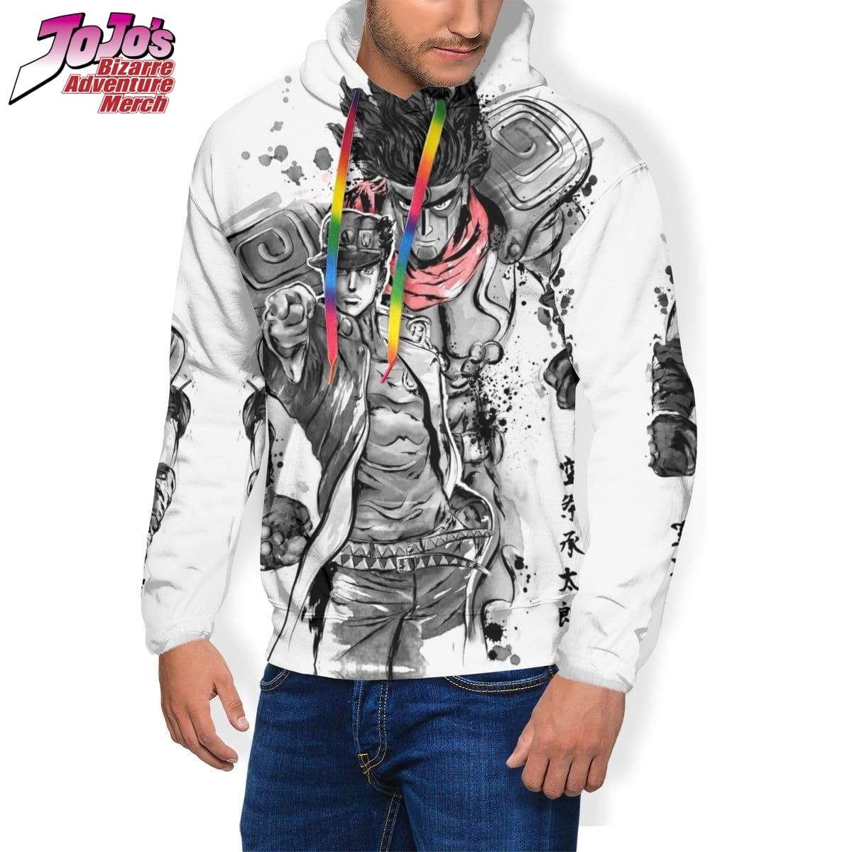 jotaro x star platinum hoodie jojos bizarre adventure merch 884 ✅ JJBA Shop