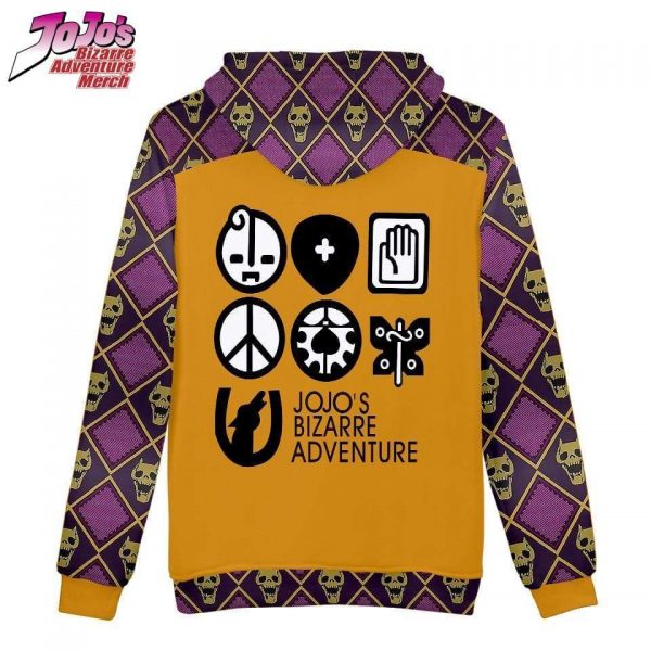 kira yoshikage background hoodie jojos bizarre adventure merch 626 ✅ JJBA Shop