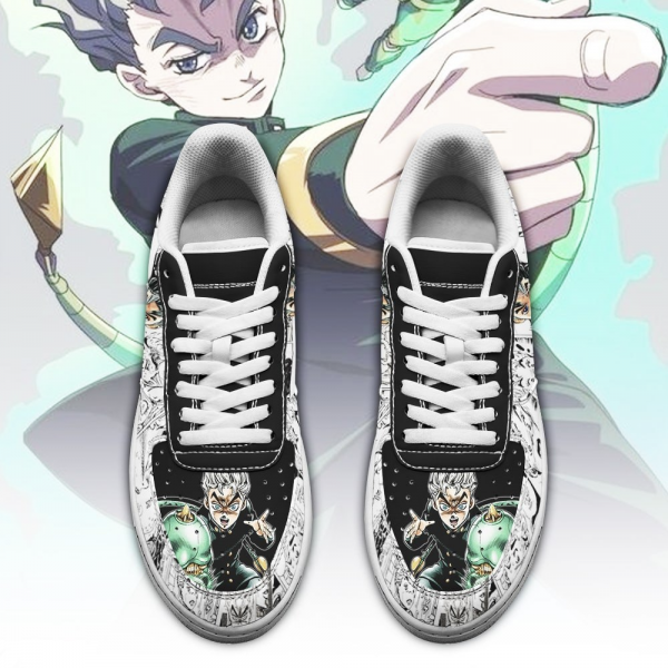 koichi hirose air force sneakers manga style jojos anime shoes fan gift idea pt06 gearanime 2 - Jojo's Bizarre Adventure Merch