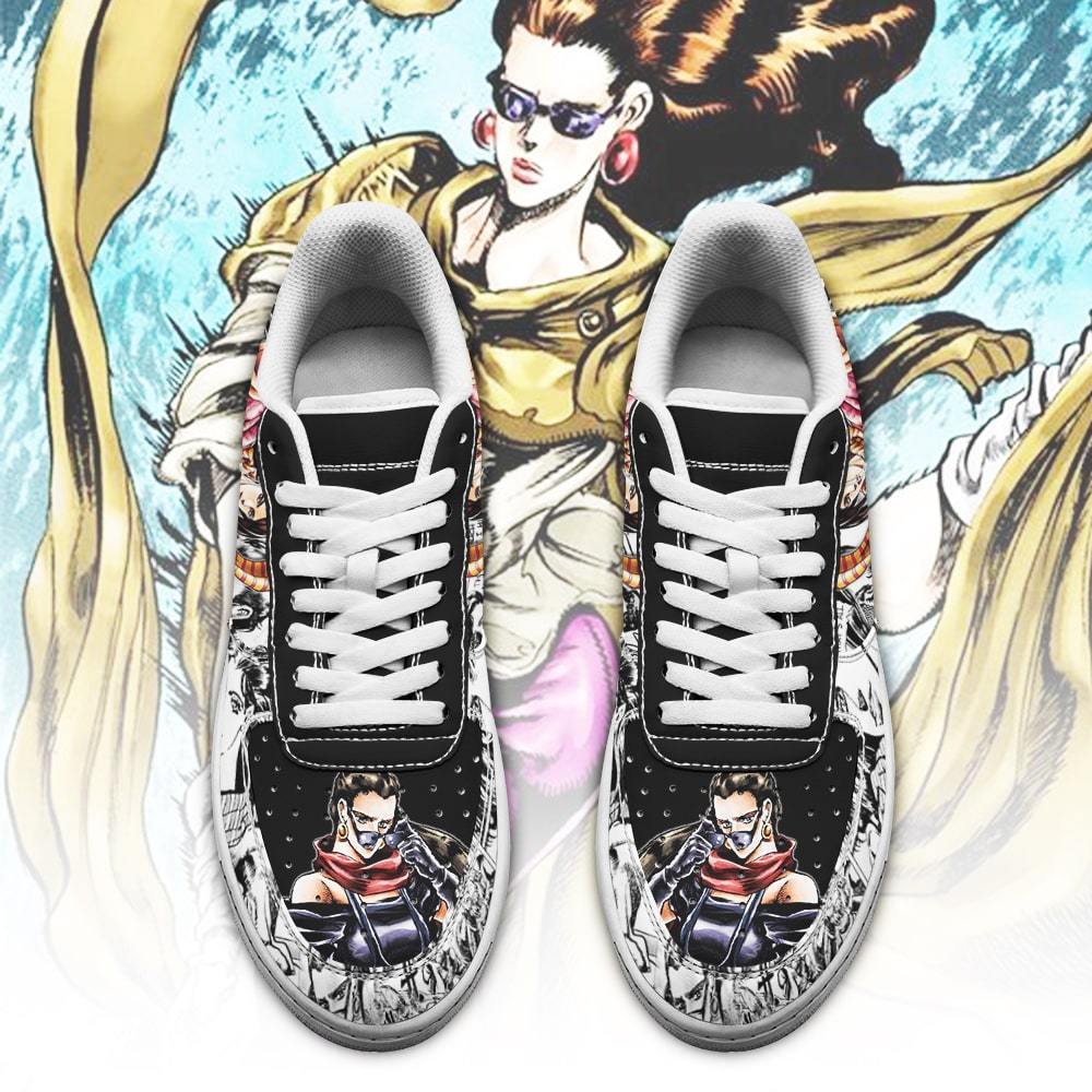 lisa lisa air force sneakers manga style jojos anime shoes fan gift pt06 gearanime 2 - Jojo's Bizarre Adventure Merch