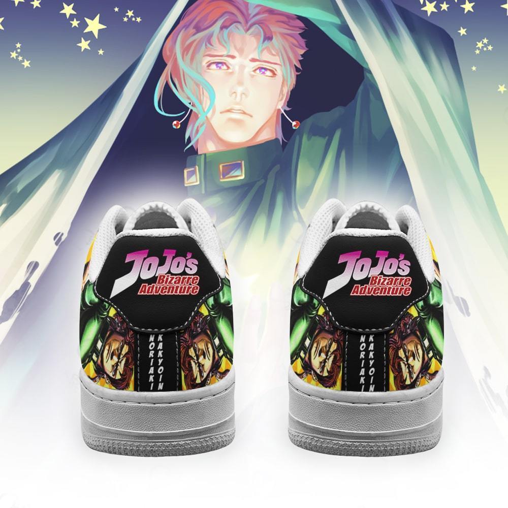 noriaki kakyoin air force sneakers jojo anime shoes fan gift idea pt06 gearanime 3 ✅ JJBA Shop