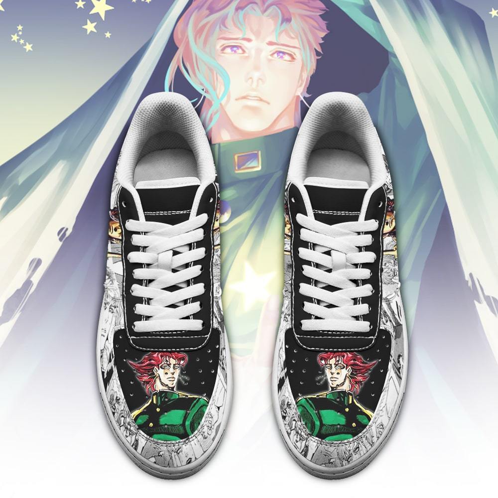 noriaki kakyoin air force sneakers manga style jojos anime shoes fan gift pt06 gearanime 2 ✅ JJBA Shop