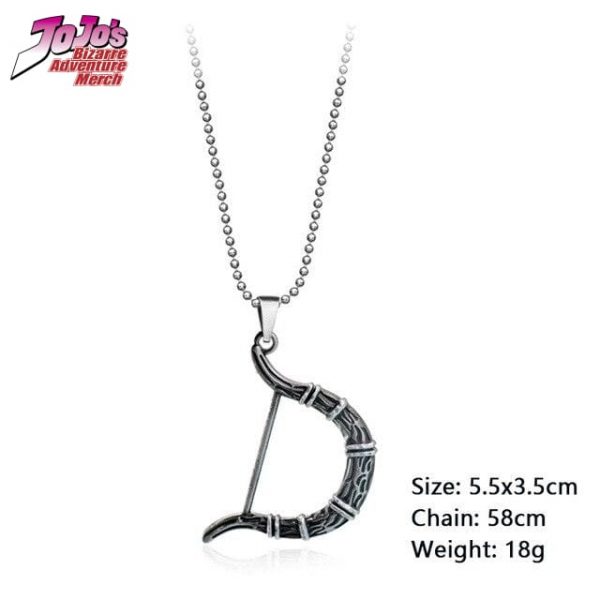 silver bow necklace jojos bizarre adventure merch 866 ✅ JJBA Shop