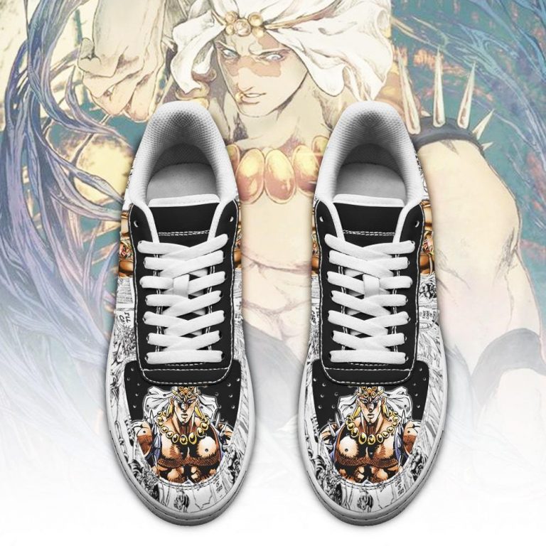 JJBA Anime Shoes - Wamuu Air Force Sneakers Fan Gift Idea PT06 | Jojo's