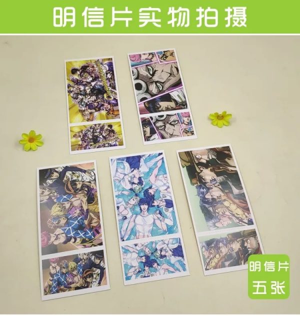 JOJOs Bizarre Adventure Anime Gift Box Notebook Poster Postcard Badge Sticker Wristband Mirror Holiday Gifts Fans 3 ✅ JJBA Shop