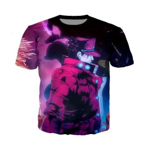 JoJo's Bizarre Adventure - Jotaro Kujo Purple T-shirt-jojo Jojo's Bizarre Adventure Merch