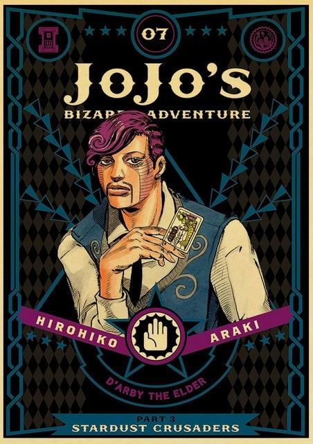 JoJo's Bizarre Adventure - Stardust Crusaders Manga Poster Jojo's Bizarre Adventure Merch