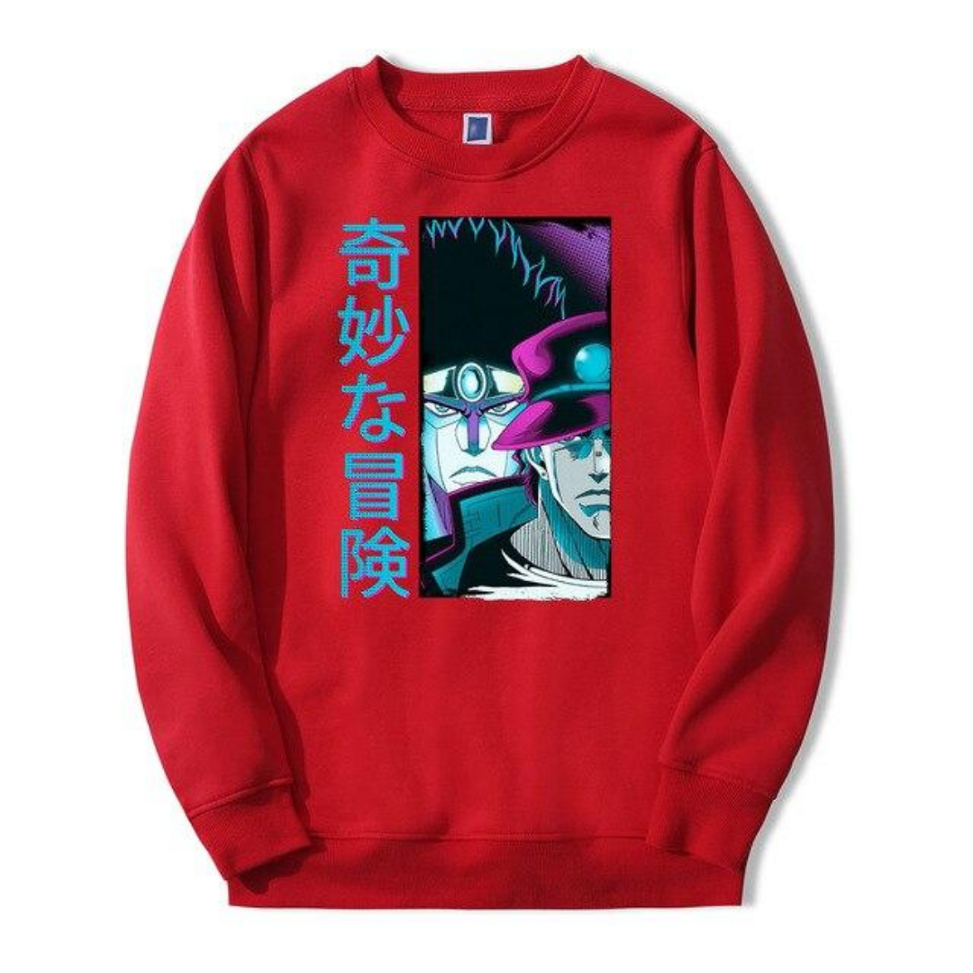 Jotaro and Star Platinum Pose Sweatshirt 1 ✅ JJBA Shop