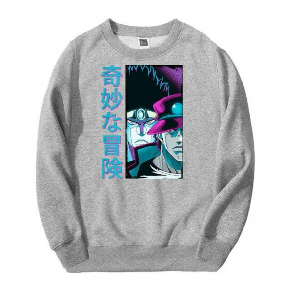 Jotaro and Star Platinum Pose Sweatshirt ✅ JJBA Shop