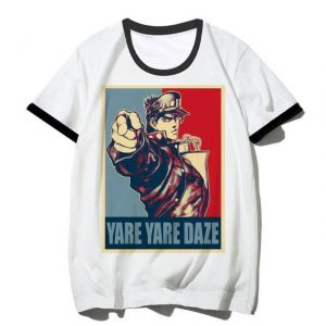 JoJo's Bizarre Adventure - Jotaro Kujo Yare Yare Daze T-shirt-jojo Jojo's Bizarre Adventure Merch