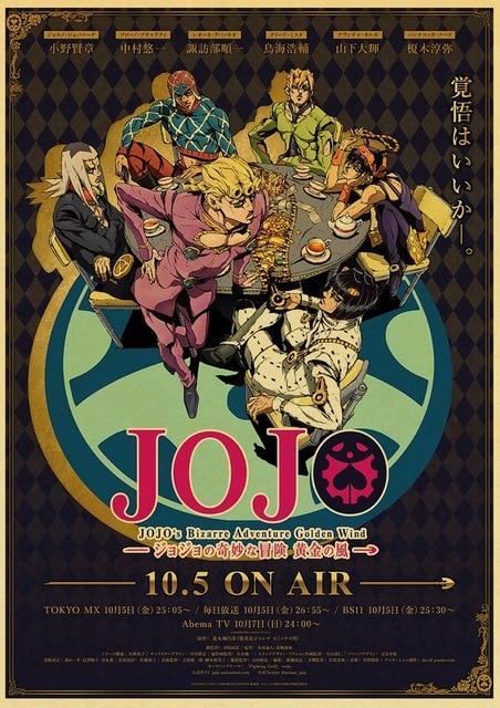 JoJo's Bizarre Adventure - Golden Wind Anime Poster Jojo's Bizarre Adventure Merch