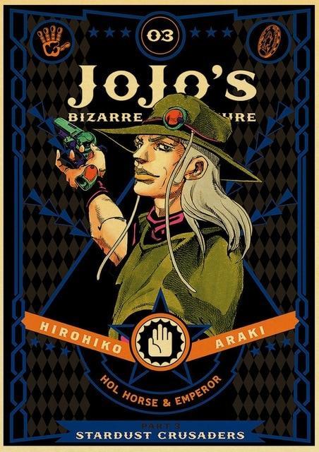 JoJo's Bizarre Adventure - Stardust Crusaders Hol Horse & Emperor Poster Jojo's Bizarre Adventure Merch