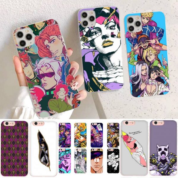 YNDFCNB JOJO S BIZARRE ADVENTURE OVER HEAVEN JoJo Anime Phone Case for iPhone 11 12 pro ✅ JJBA Shop